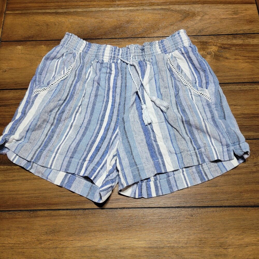 Briggs Blue Linen Shorts w/ Draw Strings - Size Medium